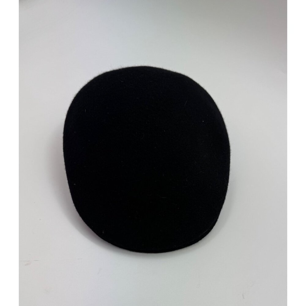 Kangol Carimac 100% Wool Black Flat Cap Made In England Size L - Picture 2 of 9